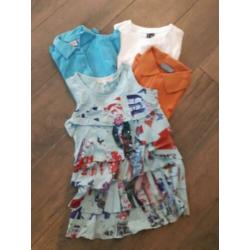Pakket meisjes kleding maat 122/128 25-delig