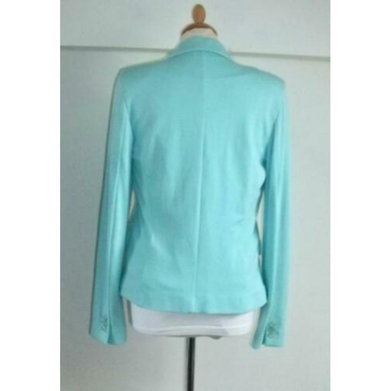 Mooi blauw groen stretch jasje van Expresso maat 38