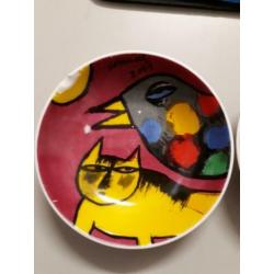 CORNEILLE SCHAALTJES, KERAMIEK, diameter 12 cm.