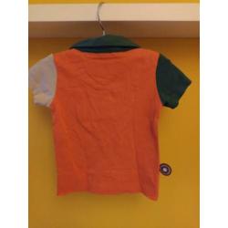 4FF 4 funky flavours polo oranje grijs blauw mt 62/68