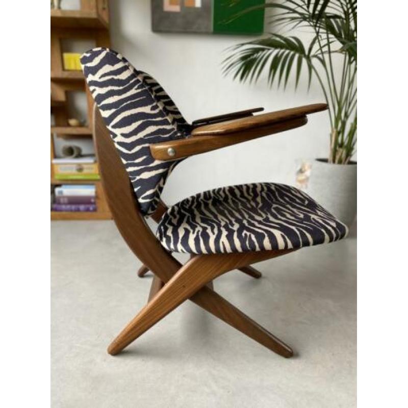 Fauteuil stoel vintage jaren 50 60 Louis van Teeffelen WeBe
