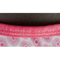 Glad NW roze/wit BJORN BORG stretch top "pluisjes printje" M
