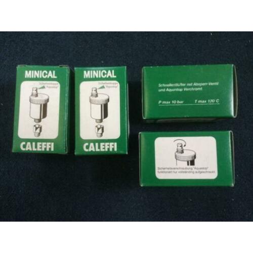 Caleffi automatische ontluchter, Minical 3/8" met klep