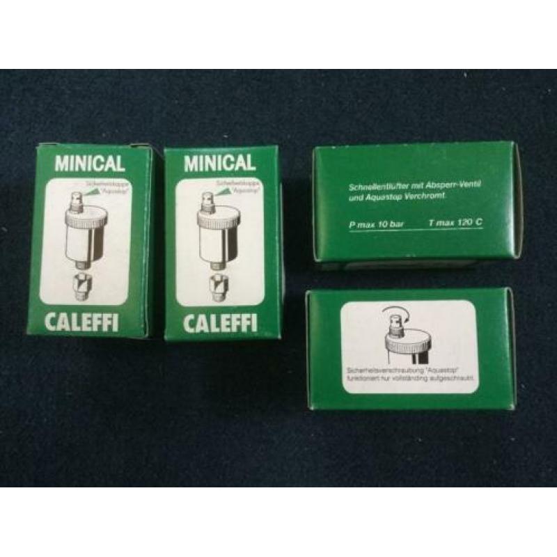 Caleffi automatische ontluchter, Minical 3/8" met klep