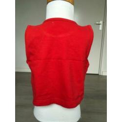 D-ZINE crop top / kort shirt rood mt 110 / 116 netjes ZD