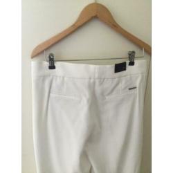 Broek wit wijde pijpen 40 L / crème en jeans Cambio Acne