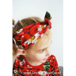 Jurkje rood kersen madeliefjes 98 104 110 116 NIEUW