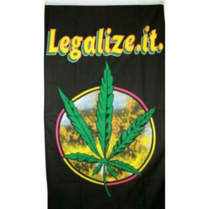 vlag Legalize.it - Rasta en Bob Marley