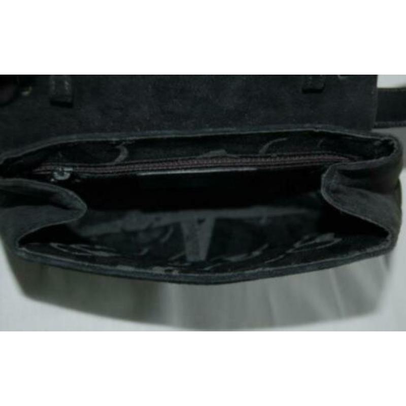 NIEUW suede Salvatore Ferragamo tasje, damestas, tas, zwart