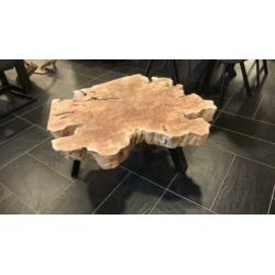 Boomstam salontafel 110 cm