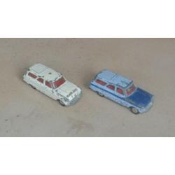 2 x Ford Zephyr van Corgi