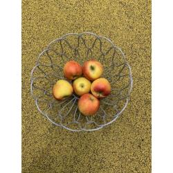 Fruitmand grijs draad. Doorsnee 25 cm