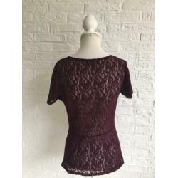 Prachtige kanten top van Studio Anneloes maat M
