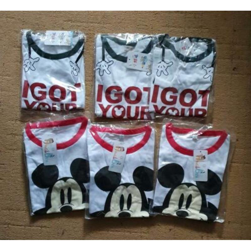 7 x nieuw shirt maat 100, 120, 130 en 140 cm