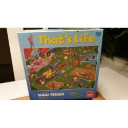 2 puzzels goliath à 1000st Compleet THATS LIFE