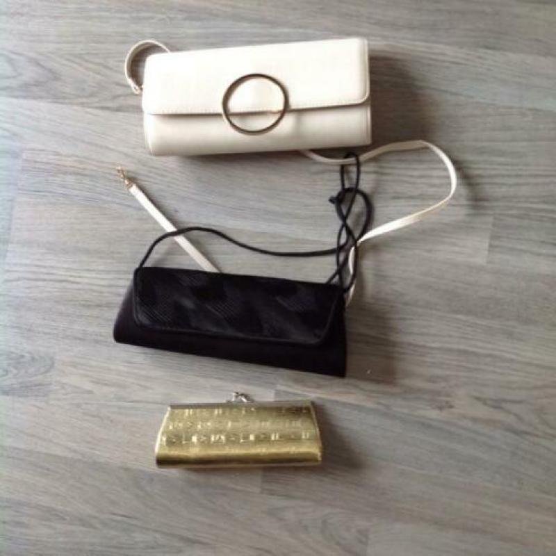 3 nieuwe tasjes (clutches) bijna gratis