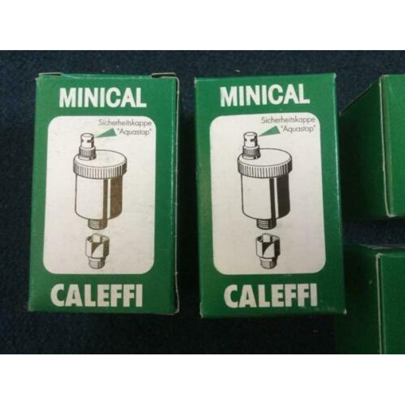 Caleffi automatische ontluchter, Minical 3/8" met klep