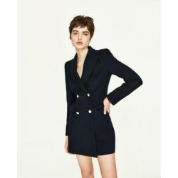 Zara blazerjurk nieuw Zara blazer jurk blauw maat xs nieuw