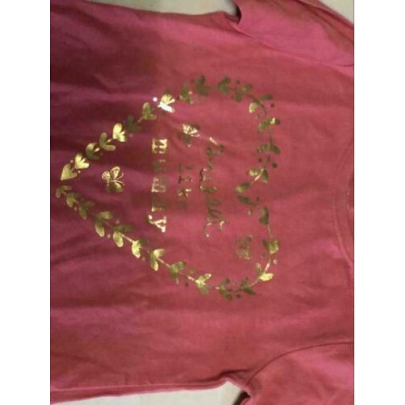 Nieuw roze longsleeves, maat: 98