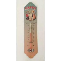 Frans metalen thermometer Cafés du Comptoir des Colonies