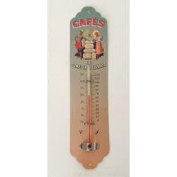 Frans metalen thermometer Cafés du Comptoir des Colonies