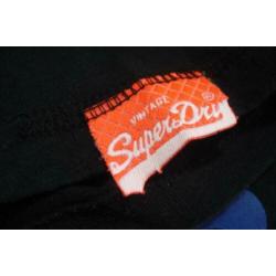 vintage SUPERDRY t shirt mt M zwart