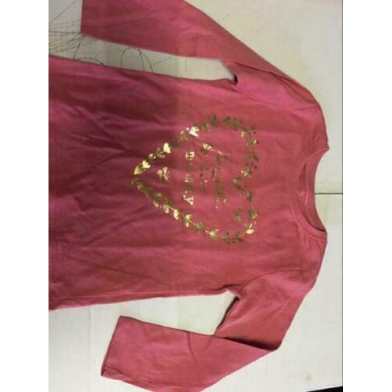 Nieuw roze longsleeves, maat: 98