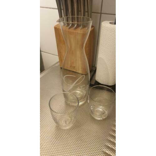 Riviera maison waterkan en 2 glazen