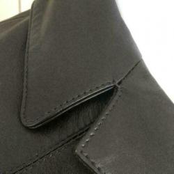 3909 Gloednieuwe bruine leren jas blazer CHAZZ; Mt=36