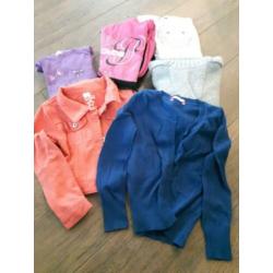 Pakket meisjes kleding maat 122/128 25-delig