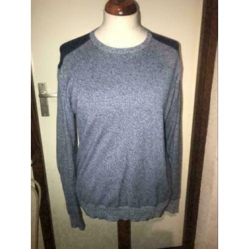 Mooie heren trui maat xl blauw maat xlarge leuk sweater