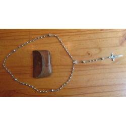 rozenkrans + etui rosary paternoster gebedssnoer rozekrans &