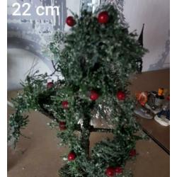 Lemax bomen, verlichting, straat kerstdorp