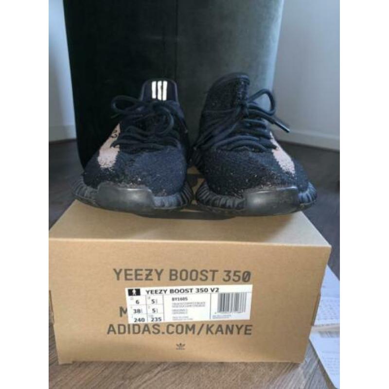 Yeezy boost 350 black zwart 38 2/3