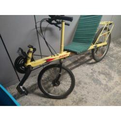 afstelbare ligfiets