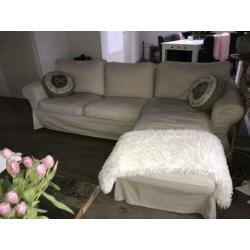 Ektorp 3-zits bank met Chaises Longues