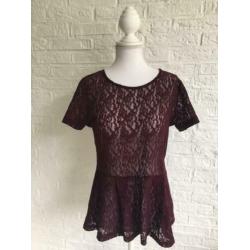Prachtige kanten top van Studio Anneloes maat M