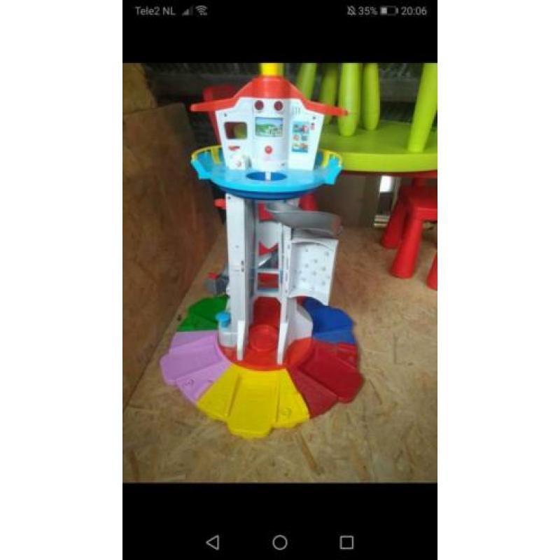 Paw patrol uitkijktoren XL zie omschrijving set speelgoed