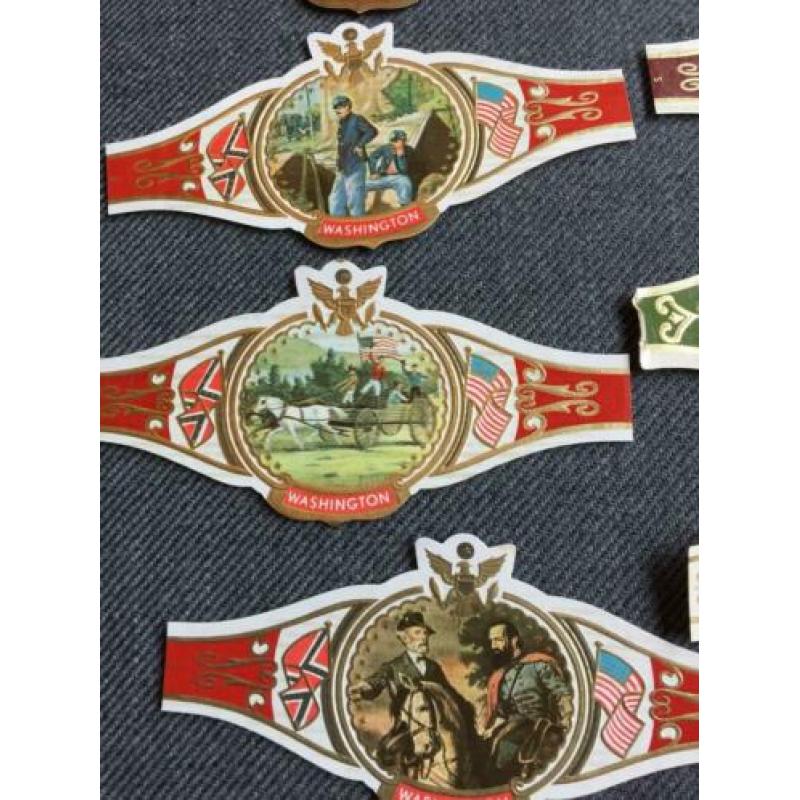 Mooie oude sigarenbandjes Washington