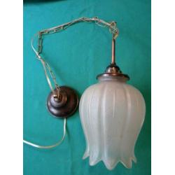 Antieke hanglamp ca 1930 no 102.