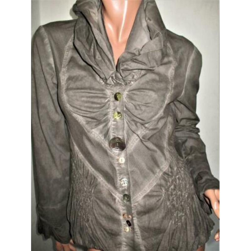 ELISA CAVALETTI ! Grijze blouse mt 36.