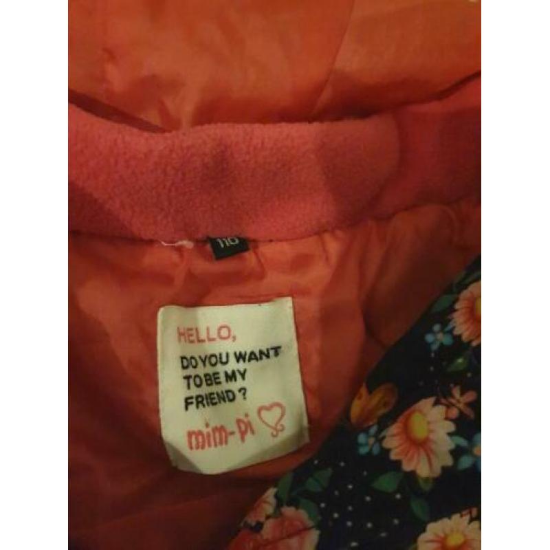 Mim-pi mimpi mim pi winterjas maat 110