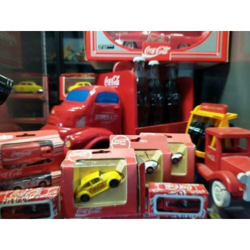 Coca cola verzameling auto's en vrachtwagens uniek Pol