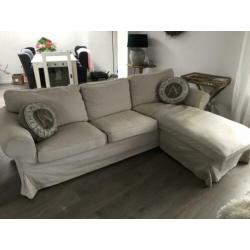 Ektorp 3-zits bank met Chaises Longues