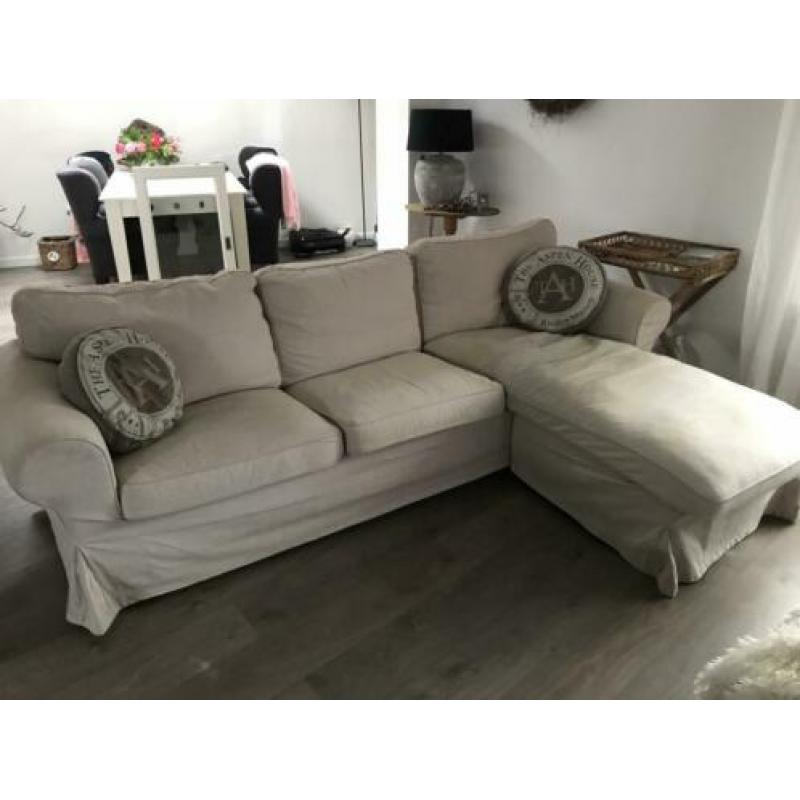 Ektorp 3-zits bank met Chaises Longues