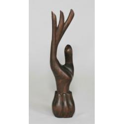Hand van Boeddha (gaaf) Coromandel hout Hoog 18.5 cm