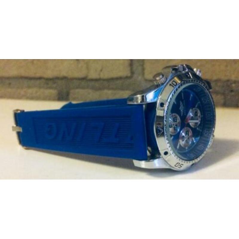 Nieuwe breitling❗️met blauwe rubber band ❗️KOOPJE ❗️