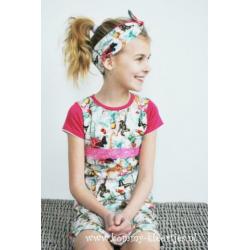 Jurkje rood kersen madeliefjes 98 104 110 116 NIEUW