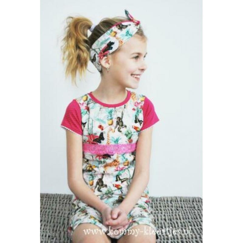 Jurkje rood kersen madeliefjes 98 104 110 116 NIEUW