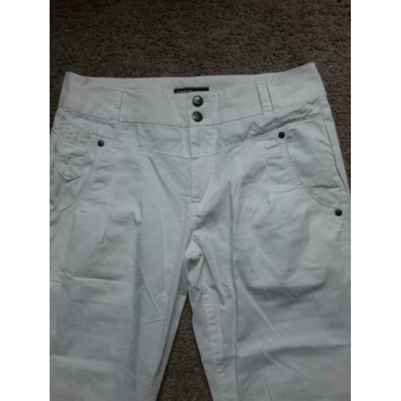 Witte chino broek maat W38/L32